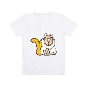 Детская футболка хлопок с принтом Знак зодиака Овен в Кировске, 100% хлопок | круглый вырез горловины, полуприлегающий силуэт, длина до линии бедер | 