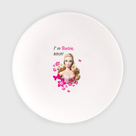 Тарелка с принтом I'm Barbie, bitch в Кировске, фарфор | диаметр - 210 мм
диаметр для нанесения принта - 120 мм | 90 | 90 е | barbie | барби | кукла | ностальгия