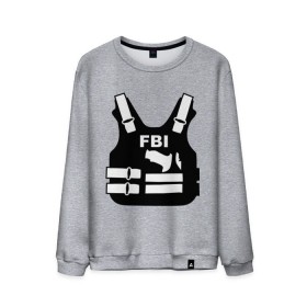 Мужской свитшот хлопок с принтом FBI (униформа) в Кировске, 100% хлопок |  | Тематика изображения на принте: fbi | fbi и police | fbi униформа | бронежилет | жилет | силовые структуры | униформа
