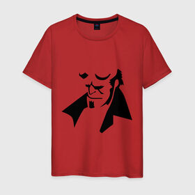 Мужская футболка хлопок с принтом Hellboy в Кировске, 100% хлопок | прямой крой, круглый вырез горловины, длина до линии бедер, слегка спущенное плечо. | Тематика изображения на принте: 