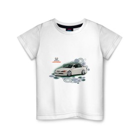 Детская футболка хлопок с принтом Honda ACCORD в Кировске, 100% хлопок | круглый вырез горловины, полуприлегающий силуэт, длина до линии бедер | honda | honda accord | tourer | хонда аккорд | японские автомобили