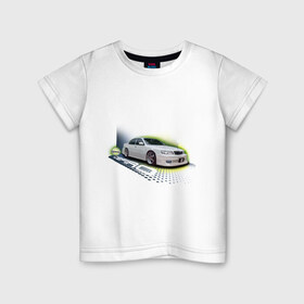 Детская футболка хлопок с принтом Nissan CEFIRO в Кировске, 100% хлопок | круглый вырез горловины, полуприлегающий силуэт, длина до линии бедер | nissan cefiro | ниссан | ниссан цефиро | японские автомобили