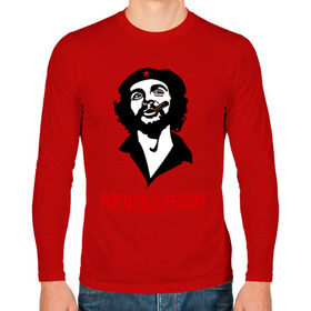 Мужской лонгслив хлопок с принтом Che Guevara Revolution в Кировске, 100% хлопок |  | Тематика изображения на принте: че гевара