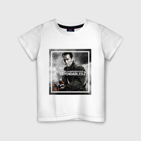 Детская футболка хлопок с принтом Schwarzenegger в Кировске, 100% хлопок | круглый вырез горловины, полуприлегающий силуэт, длина до линии бедер | expendables | schwarzenegger | арни | кино. фильмы | неудержимые | шварценеггер
