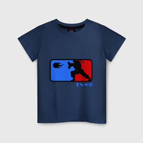 Детская футболка хлопок с принтом Street fighter в Кировске, 100% хлопок | круглый вырез горловины, полуприлегающий силуэт, длина до линии бедер | мортал комбат