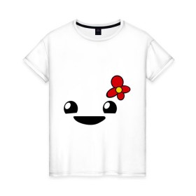 Женская футболка хлопок с принтом Пай-девочка в Кировске, 100% хлопок | прямой крой, круглый вырез горловины, длина до линии бедер, слегка спущенное плечо | 