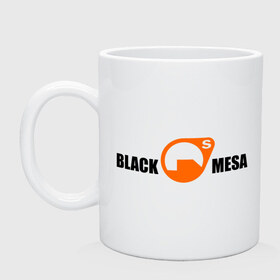 Кружка с принтом Black mesa Main logo в Кировске, керамика | объем — 330 мл, диаметр — 80 мм. Принт наносится на бока кружки, можно сделать два разных изображения | black mesa | игры | компьютерные игры