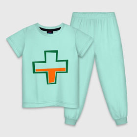 Детская пижама хлопок с принтом TF2 Health в Кировске, 100% хлопок |  брюки и футболка прямого кроя, без карманов, на брюках мягкая резинка на поясе и по низу штанин
 | team fortress 2 | tf2 health | игры
