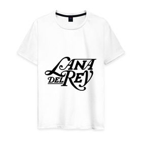 Мужская футболка хлопок с принтом Lana Del Rey в Кировске, 100% хлопок | прямой крой, круглый вырез горловины, длина до линии бедер, слегка спущенное плечо. | lana del rey | лана дель рей | музыка