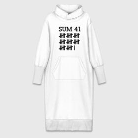 Платье удлиненное хлопок с принтом Sum 41 black в Кировске,  |  | sum 41 | музыка | панк рок | рок | сам 41
