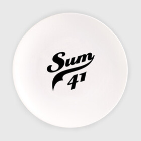 Тарелка с принтом Лого Sum41 в Кировске, фарфор | диаметр - 210 мм
диаметр для нанесения принта - 120 мм | rock | sum 41 | музыка | музыкальные стили | панк | панк рок | рок