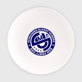 Тарелка с принтом Штамп Sum41 в Кировске, фарфор | диаметр - 210 мм
диаметр для нанесения принта - 120 мм | rock | sum 41 | музыка | музыкальные стили | панк | панк рок | рок