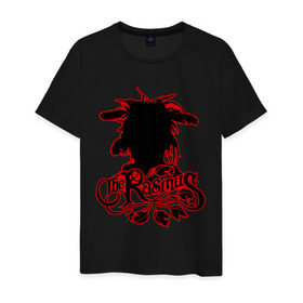 Мужская футболка хлопок с принтом The Rasmus (2) в Кировске, 100% хлопок | прямой крой, круглый вырез горловины, длина до линии бедер, слегка спущенное плечо. | heavy metal | metal | rock | trash metal | метал | металл | рок | рок группа | рок группы | трэш метал | хеви метал