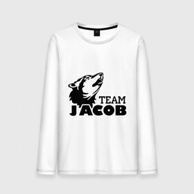 Мужской лонгслив хлопок с принтом Jacob team logo в Кировске, 100% хлопок |  | Тематика изображения на принте: 
