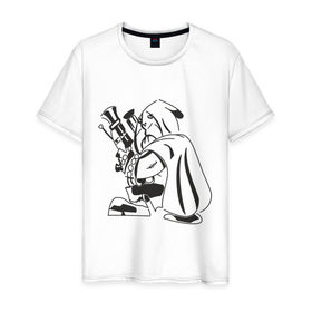 Мужская футболка хлопок с принтом Dota Sniper в Кировске, 100% хлопок | прямой крой, круглый вырез горловины, длина до линии бедер, слегка спущенное плечо. | 