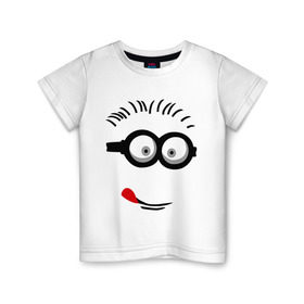 Детская футболка хлопок с принтом Funny boy в Кировске, 100% хлопок | круглый вырез горловины, полуприлегающий силуэт, длина до линии бедер | funny boy | smile | веселый мальчик | смайлик | смайлы | улыбка