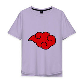 Мужская футболка хлопок Oversize с принтом Облако (Акацуки) в Кировске, 100% хлопок | свободный крой, круглый ворот, “спинка” длиннее передней части | облако | орнамент | трайблы | узор | узоры