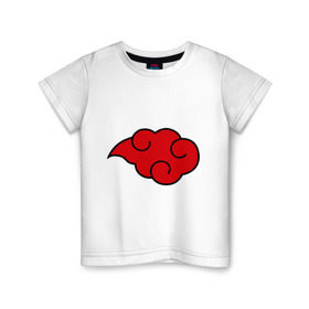 Детская футболка хлопок с принтом Облако (Акацуки) в Кировске, 100% хлопок | круглый вырез горловины, полуприлегающий силуэт, длина до линии бедер | облако | орнамент | трайблы | узор | узоры