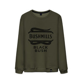 Мужской свитшот хлопок с принтом Bushmills black bush в Кировске, 100% хлопок |  | club | dj | бушмилс | виски | для барменов | клубные