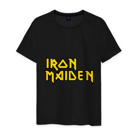 Мужская футболка хлопок с принтом Iron Maiden в Кировске, 100% хлопок | прямой крой, круглый вырез горловины, длина до линии бедер, слегка спущенное плечо. | heavy metal | metal | rock | trash metal | метал | металл | рок | рок группа | трэш метал | хеви метал