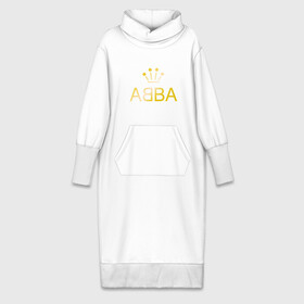 Платье удлиненное хлопок с принтом ABBA золото в Кировске,  |  | abba | абба | музыка