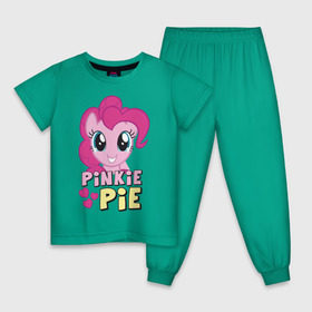 Детская пижама хлопок с принтом Красавица Пинки Пай в Кировске, 100% хлопок |  брюки и футболка прямого кроя, без карманов, на брюках мягкая резинка на поясе и по низу штанин
 | pony | детские | красавица пинки пай | мой маленький пони | пинки пай | пони