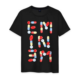 Мужская футболка хлопок с принтом Eminem Pils в Кировске, 100% хлопок | прямой крой, круглый вырез горловины, длина до линии бедер, слегка спущенное плечо. | Тематика изображения на принте: 