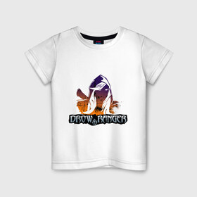 Детская футболка хлопок с принтом Drae Ranger в Кировске, 100% хлопок | круглый вырез горловины, полуприлегающий силуэт, длина до линии бедер | dota | windrunner | герои dota 2 | герои доты | дота | дота 2 | игры | компьютерные игры