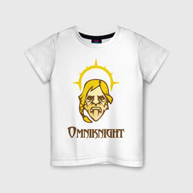 Детская футболка хлопок с принтом Omniknight в Кировске, 100% хлопок | круглый вырез горловины, полуприлегающий силуэт, длина до линии бедер | 
