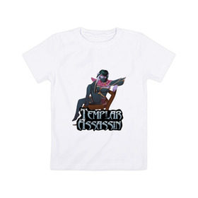 Детская футболка хлопок с принтом Templar assassin в Кировске, 100% хлопок | круглый вырез горловины, полуприлегающий силуэт, длина до линии бедер | dota | dota 2 | дота | дота 2 | компьютерные игры | персонаж доты