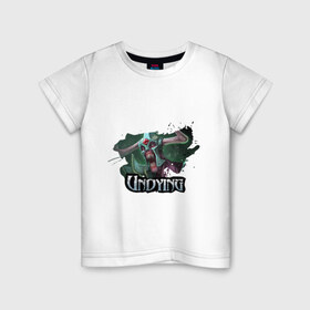 Детская футболка хлопок с принтом Undying в Кировске, 100% хлопок | круглый вырез горловины, полуприлегающий силуэт, длина до линии бедер | dota | dota 2 | дота | дота 2 | компьютерные игры | персонаж доты