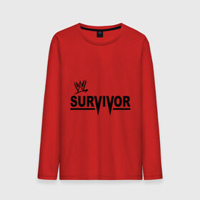 Мужской лонгслив хлопок с принтом Survivor в Кировске, 100% хлопок |  | raw | raw live | survivor | wwe | wwe 13 | единоборства | реслинг | рестлинг | спорт