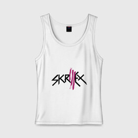 Женская майка хлопок с принтом Skrillex logo в Кировске, 95% хлопок, 5% эластан |  | dub step | dubstep | skrilex | skrillex | даб степ | дабстеп | ди джей | диджей | музыка | скриллекс