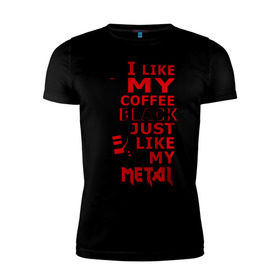 Мужская футболка премиум с принтом Mindless Self Indulgence - Coffee black в Кировске, 92% хлопок, 8% лайкра | приталенный силуэт, круглый вырез ворота, длина до линии бедра, короткий рукав | Тематика изображения на принте: metal | rock | метал | музыка | рок
