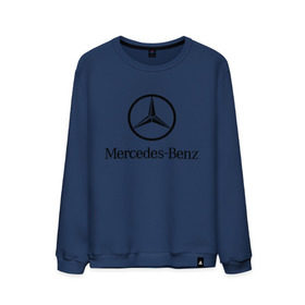 Мужской свитшот хлопок с принтом Logo Mercedes-Benz в Кировске, 100% хлопок |  | mercedes | mercedes benz | логотип mercedes | логотип mercedes benz | логотип мерседерс бенс | мерен | мерседерс | мерседерс бенс