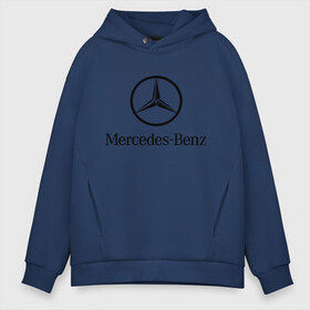 Мужское худи Oversize хлопок с принтом Logo Mercedes-Benz в Кировске, френч-терри — 70% хлопок, 30% полиэстер. Мягкий теплый начес внутри —100% хлопок | боковые карманы, эластичные манжеты и нижняя кромка, капюшон на магнитной кнопке | mercedes | mercedes benz | логотип mercedes | логотип mercedes benz | логотип мерседерс бенс | мерен | мерседерс | мерседерс бенс