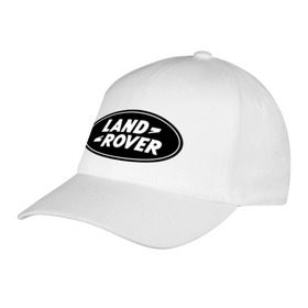 Бейсболка с принтом Land Rover logo в Кировске, 100% хлопок | классический козырек, металлическая застежка-регулятор размера | Тематика изображения на принте: land rove | автомобиль land rove | автомобиль ланд ровер | ланд ровер