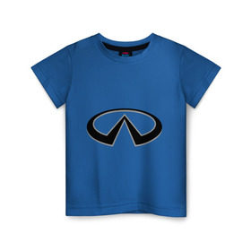 Детская футболка хлопок с принтом Значок Infiniti в Кировске, 100% хлопок | круглый вырез горловины, полуприлегающий силуэт, длина до линии бедер | infiniti автомобиль | автомобиль инфинити | инфинити | логотип infiniti | логотип инфинити