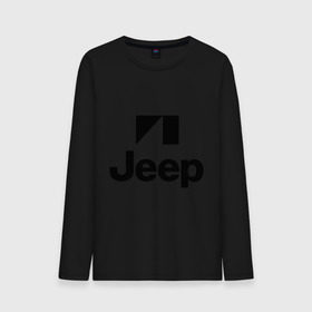 Мужской лонгслив хлопок с принтом Jeep logo в Кировске, 100% хлопок |  | jeep | автомобиль jeep | автомобиль джип | джип | логотип jeep | логотип джип