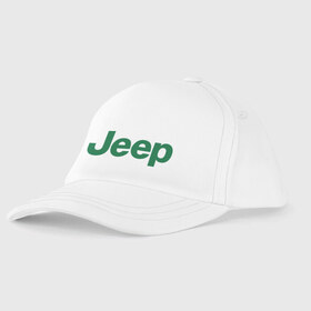 Детская бейсболка с принтом Logo Jeep в Кировске, 100% хлопок | классический козырек, металлическая застежка-регулятор размера | Тематика изображения на принте: jeep | автомобиль jeep | автомобиль джип | джип | логотип jeep | логотип джип
