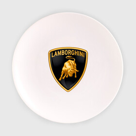 Тарелка с принтом Lamborghini logo в Кировске, фарфор | диаметр - 210 мм
диаметр для нанесения принта - 120 мм | Тематика изображения на принте: lamborghini | автомобиль lamborghini | ламборджини | ламборджини автомобиль | логотип lamborghini | логотип ламборджини