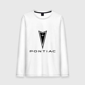 Мужской лонгслив хлопок с принтом Pontiac logo в Кировске, 100% хлопок |  | pontiac | автомобиль pontiac | логотип pontiac | логотип понтиак | понтиак | понтиак автомобиль