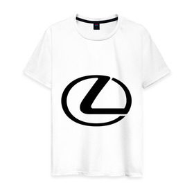 Мужская футболка хлопок с принтом Logo lexus в Кировске, 100% хлопок | прямой крой, круглый вырез горловины, длина до линии бедер, слегка спущенное плечо. | lexus | автобренды | автолюбителям | бренд | лексус | логотип