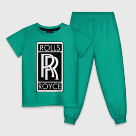 Детская пижама хлопок с принтом Rolls-Royce в Кировске, 100% хлопок |  брюки и футболка прямого кроя, без карманов, на брюках мягкая резинка на поясе и по низу штанин
 | rolls royce | rr | автобренды | автолюбителям | бренд | логотип | ролл ройс | ролс ройс