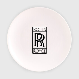 Тарелка 3D с принтом Rolls-Royce logo в Кировске, фарфор | диаметр - 210 мм
диаметр для нанесения принта - 120 мм | rolls royce | rr | автобренды | автолюбителям | бренд | логотип | ролл ройс | ролс ройс