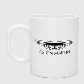 Кружка с принтом Logo Aston Martin в Кировске, керамика | объем — 330 мл, диаметр — 80 мм. Принт наносится на бока кружки, можно сделать два разных изображения | aston martin | автобренды | автолюбителям | астин мартин | астон мартин | бренд | для автовладельцев | для автолюбителей | логотип