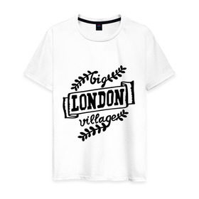 Мужская футболка хлопок с принтом Big village London в Кировске, 100% хлопок | прямой крой, круглый вырез горловины, длина до линии бедер, слегка спущенное плечо. | 