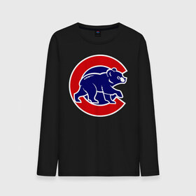 Мужской лонгслив хлопок с принтом Chicago Cubs logo в Кировске, 100% хлопок |  | baseball | chicago cubs bear | бейсбол | спорт | чикаго