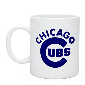 Кружка с принтом Chicago Cubs logotype в Кировске, керамика | объем — 330 мл, диаметр — 80 мм. Принт наносится на бока кружки, можно сделать два разных изображения | baseball | chicago cubs bear | бейсбол | спорт | чикаго