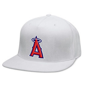 Кепка снепбек с прямым козырьком с принтом Los Angeles Angels of Anaheim logo в Кировске, хлопок 100% |  | baseball | los angeles angels of anaheim | бейсбол | спорт